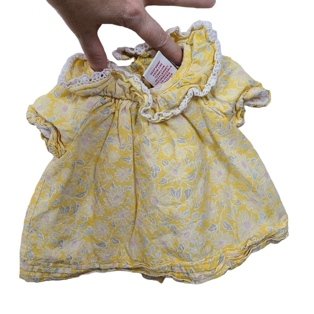 Baby Cupcakes and Cashmere Yellow Floral Shirt 0-3 Months